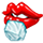 Icy lips emoji
