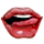 Sexy licking lips emoticon